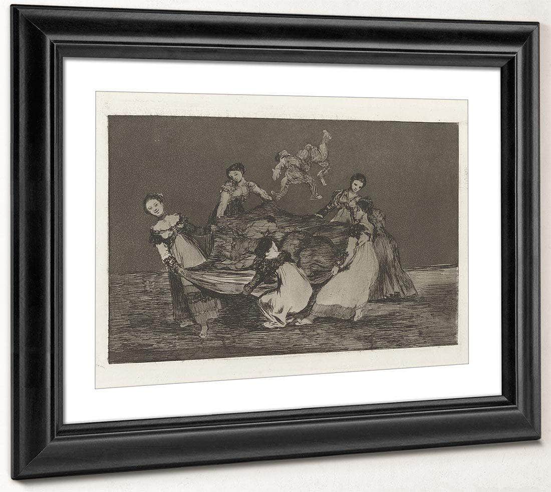 Disparate Femenino (Feminine Folly) Also Known As Pesa Mas Que Un Burro Muerto (Heavier Than A Dead Donkey) From The Series Los Disparates (Los Proverbios) By Francisco De Goya Fine Art Print