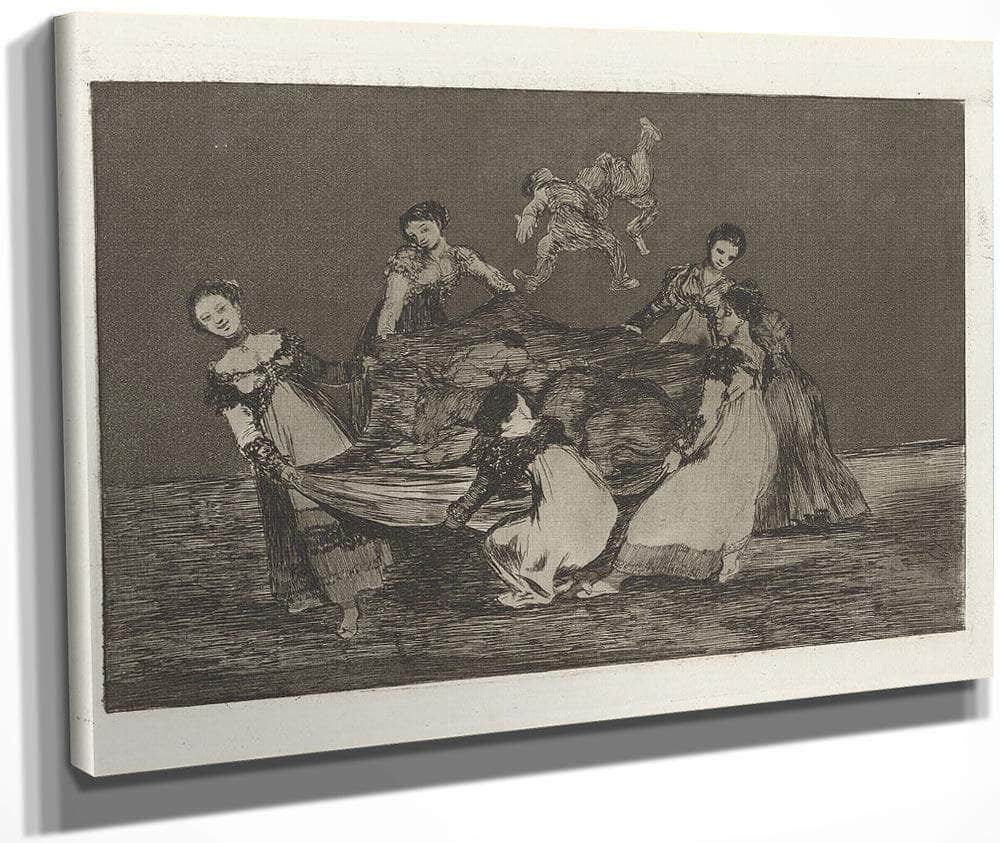 Disparate Femenino (Feminine Folly) Also Known As Pesa Mas Que Un Burro Muerto (Heavier Than A Dead Donkey) From The Series Los Disparates (Los Proverbios) By Francisco De Goya Fine Art Print