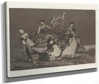 Disparate Femenino (Feminine Folly) Also Known As Pesa Mas Que Un Burro Muerto (Heavier Than A Dead Donkey) From The Series Los Disparates (Los Proverbios) By Francisco De Goya Fine Art Print