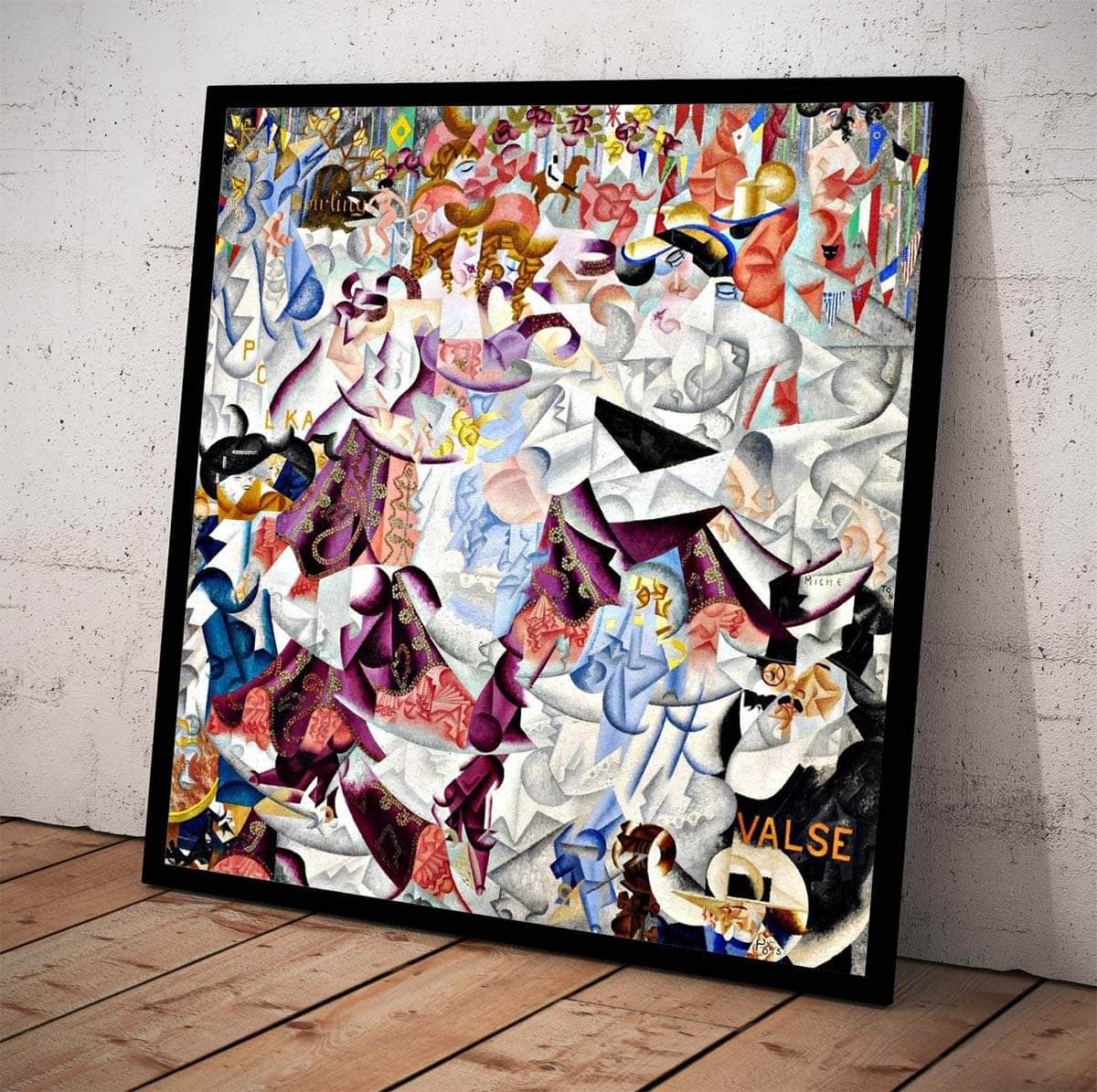 Dynamic Hieroglyphic Of The Bal Tabarin Painting Gino Severini Canvas Art Fine Art Print