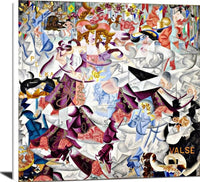 Dynamic Hieroglyphic Of The Bal Tabarin Painting Gino Severini Canvas Art Fine Art Print