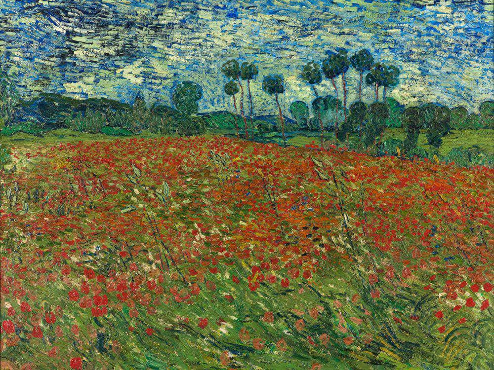 Field With Poppies  Poppy Field By Vincent Van Gogh Fine Art Print