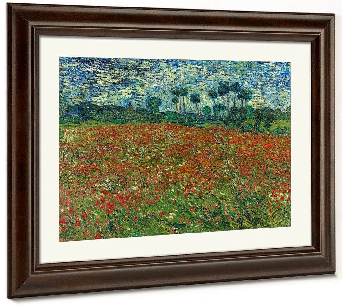 Field With Poppies  Poppy Field By Vincent Van Gogh Fine Art Print