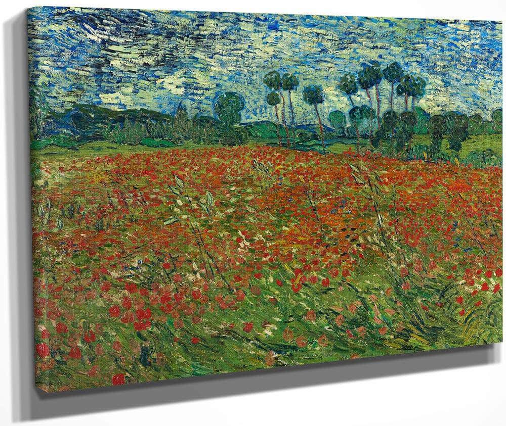 Field With Poppies  Poppy Field By Vincent Van Gogh Fine Art Print