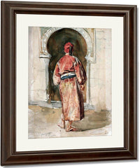 Figure Of A Tunisian Man Seen From Behind By John Singer Sargent Fine Art Print