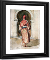 Figure Of A Tunisian Man Seen From Behind By John Singer Sargent Fine Art Print
