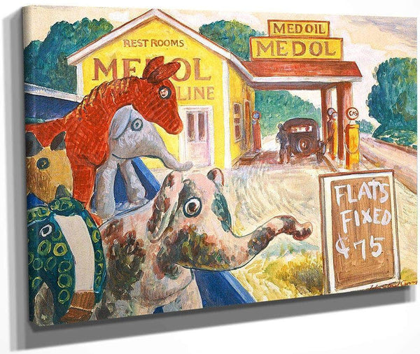 Flats Fixed By John Steuart Curry Fine Art Print