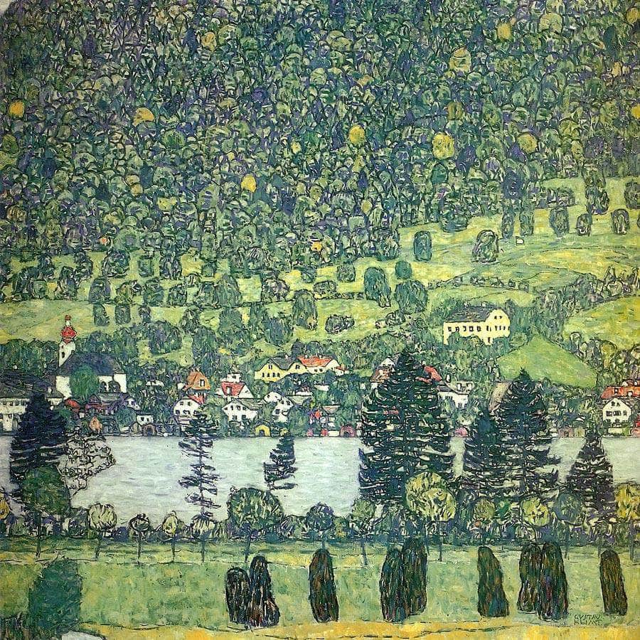 Forest In A Slope Mountain At Unterach On The Attersee, 1917 By Gustav Klimt Fine Art Print