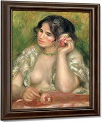 Gabrielle With A Rose By Pierre Auguste Renoir Fine Art Print