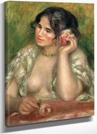Gabrielle With A Rose By Pierre Auguste Renoir Fine Art Print