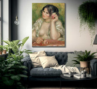 Gabrielle With A Rose By Pierre Auguste Renoir Fine Art Print