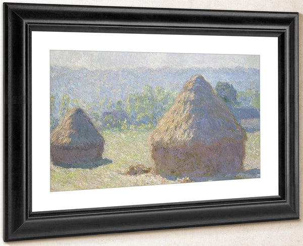 Haystacks, End Of Summer By Claude Monet Fine Art Print