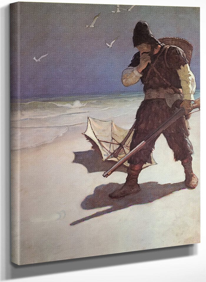 I Stood Like One Thunderstruck By NC Wyeth Fine Art Print