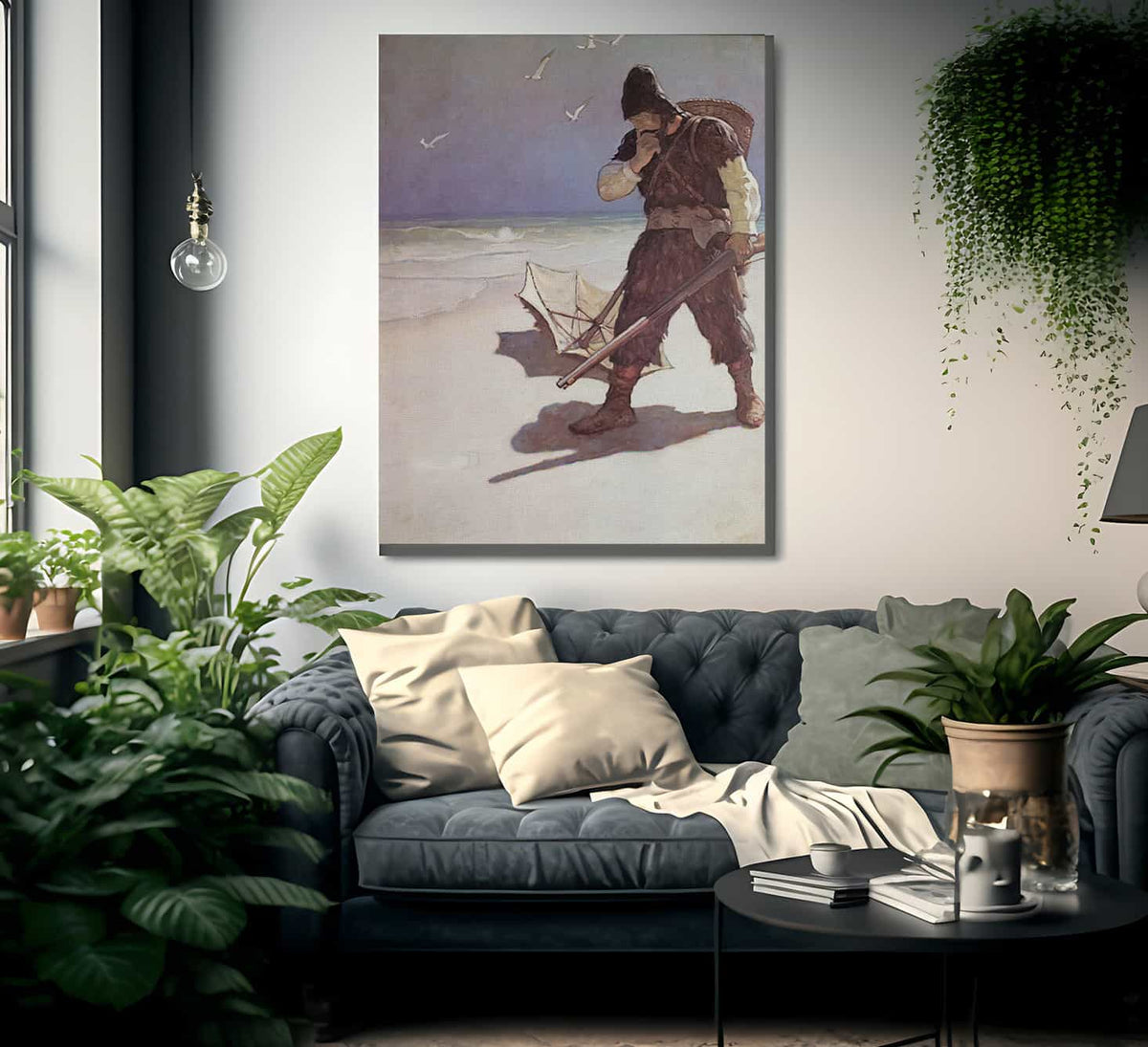 I Stood Like One Thunderstruck By NC Wyeth Fine Art Print