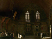 Interior Of A Dominican Convent In Madrid By Eugene Delacroix Fine Art Print