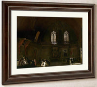 Interior Of A Dominican Convent In Madrid By Eugene Delacroix Fine Art Print