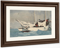 Key West, Hauling Anchor By Winslow Homer Fine Art Print