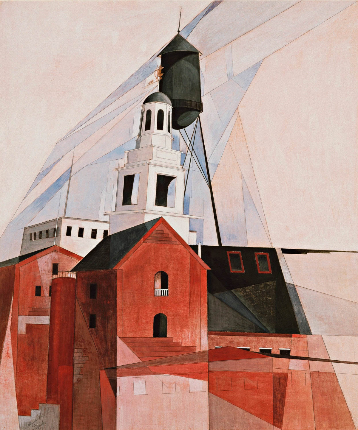 Lancaster In The Province No. 2 Painting Charles Demuth Canvas Art Fine Art Print