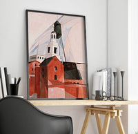 Lancaster In The Province No. 2 Painting Charles Demuth Canvas Art Fine Art Print