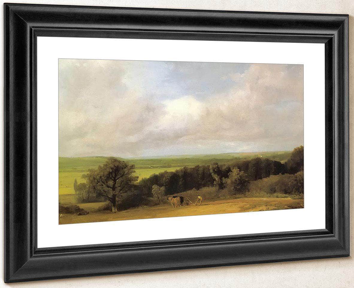 Landscape Ploughing Scene In Suffolk( A Summerland) By John Constable Fine Art Print