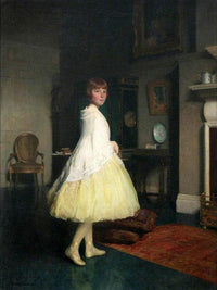 Leslie In The Studio By Thomas Martine Ronaldson Fine Art Print