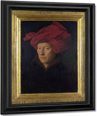 Man In A Red Turban (Formerly Self Portrait) By Jan Van Eyck Fine Art Print