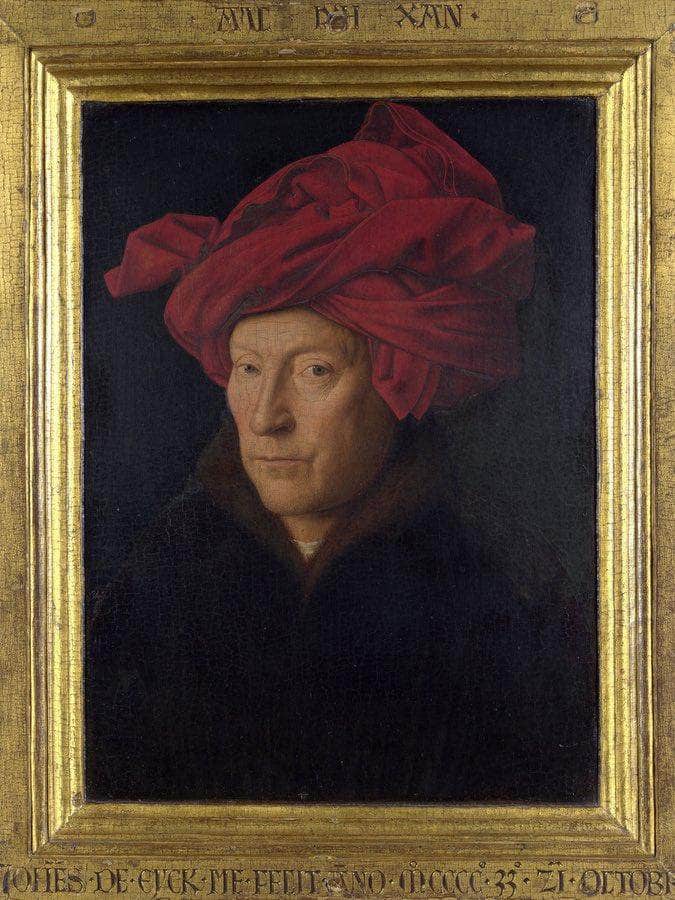 Man In A Red Turban (Formerly Self Portrait) By Jan Van Eyck Fine Art Print