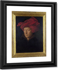 Man In A Red Turban (Formerly Self Portrait) By Jan Van Eyck Fine Art Print