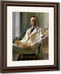 Man With The Cat Portrait Of Henry Sturgis Drinker 1898 By Cecilia Beaux Fine Art Print