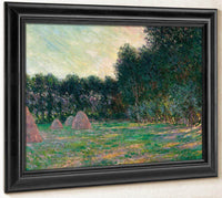 Meadow With Haystacks Near Giverny By Monet Claude Fine Art Print