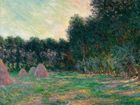 Meadow With Haystacks Near Giverny By Monet Claude Fine Art Print