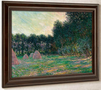 Meadow With Haystacks Near Giverny By Monet Claude Fine Art Print