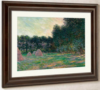 Meadow With Haystacks Near Giverny By Monet Claude Fine Art Print