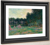 Meadow With Haystacks Near Giverny By Monet Claude Fine Art Print