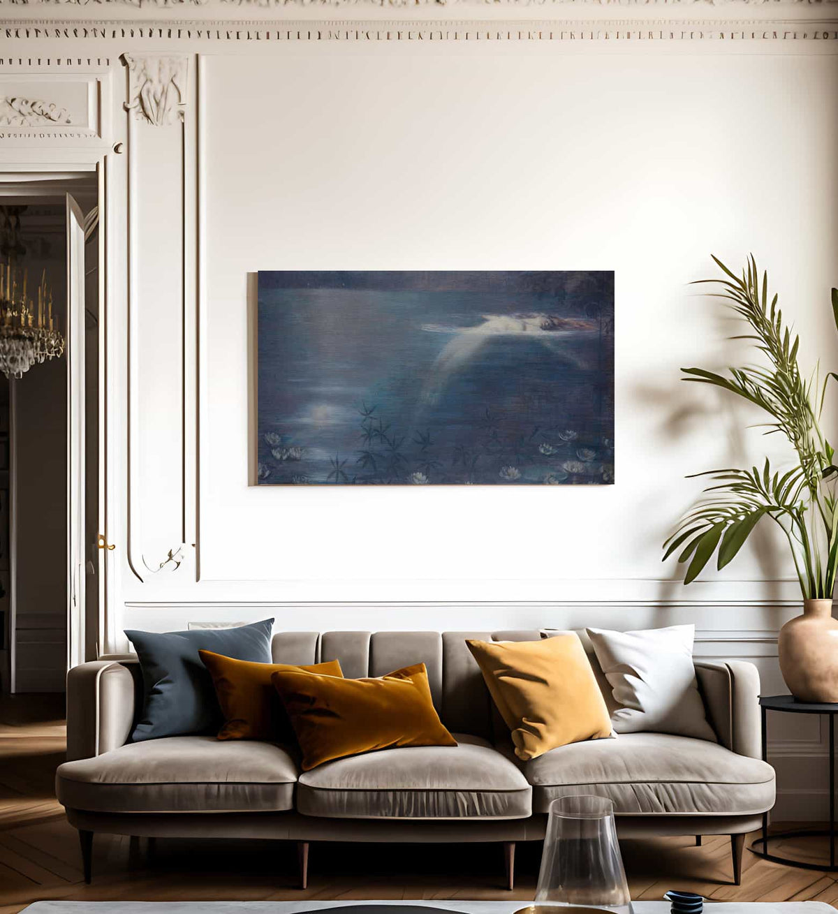 Moonlit Pool By Philip Leslie Hale Fine Art Print