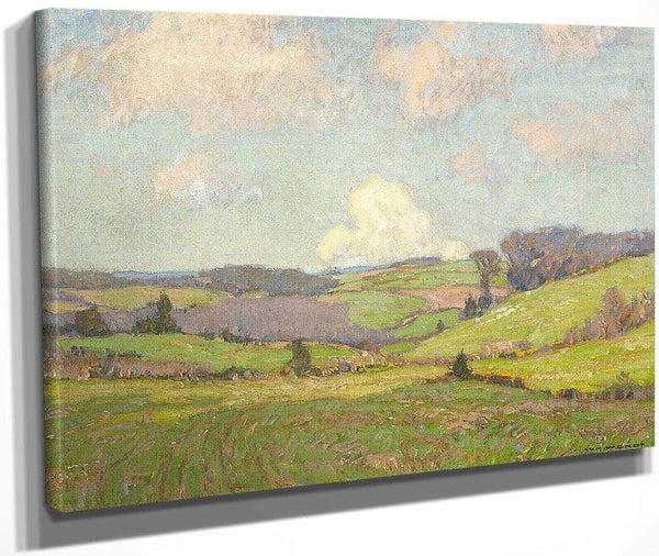 Passing Clouds Over Open Fields By William Wendt Fine Art Print
