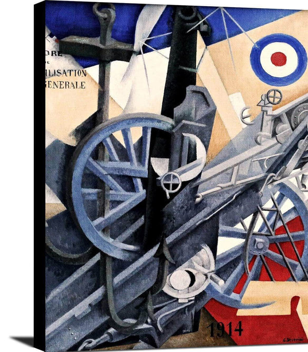 Plastic Synthesis Of The Idea Of War Painting Gino Severini Canvas Art Fine Art Print