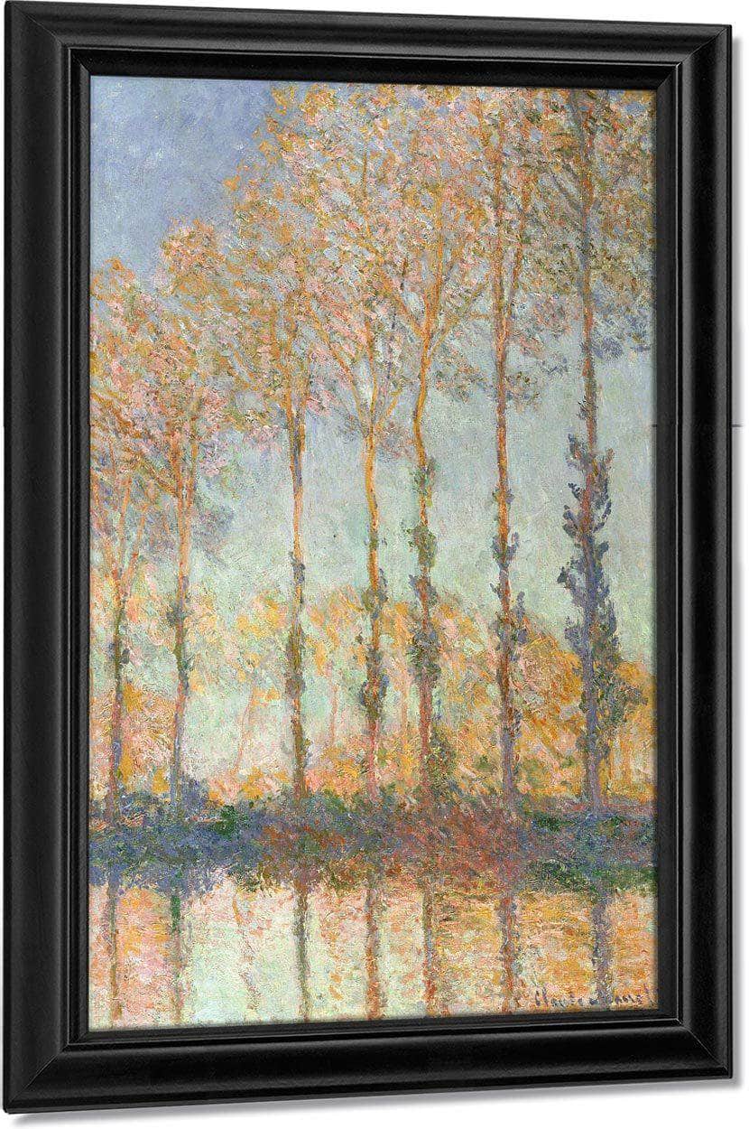 Poplars On Bank Of The Epte River By Monet Claude Fine Art Print