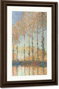 Poplars On Bank Of The Epte River By Monet Claude Fine Art Print