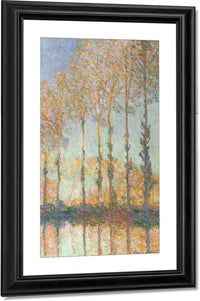 Poplars On Bank Of The Epte River By Monet Claude Fine Art Print