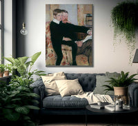 Portrait Of Alexander J. Cassatt And Son Robert Kelso Cassatt By Cassatt Mary Fine Art Print