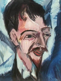 Portrait Of Dr Alfred Doblin By Ernst Ludwig Kirchner Fine Art Print
