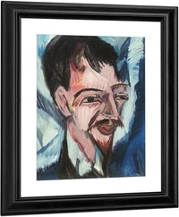 Portrait Of Dr Alfred Doblin By Ernst Ludwig Kirchner Fine Art Print