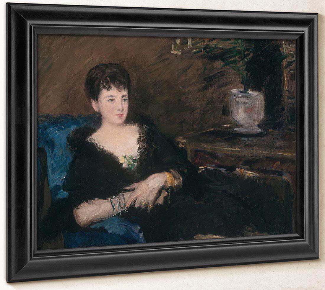 Portrait Of Isabelle Lemonnier By Manet Edouard Fine Art Print