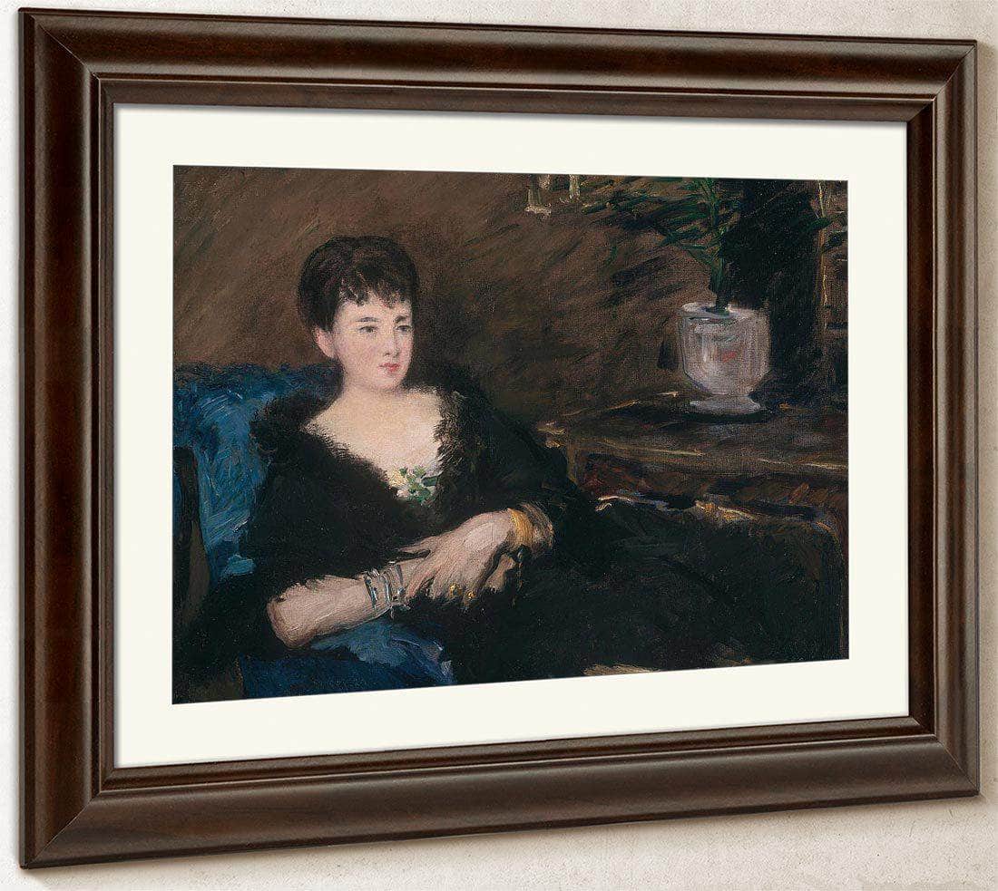 Portrait Of Isabelle Lemonnier By Manet Edouard Fine Art Print