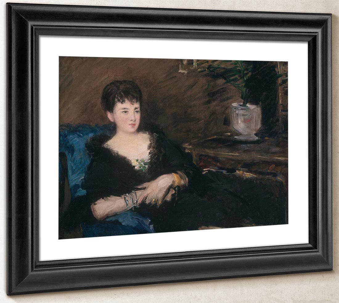 Portrait Of Isabelle Lemonnier By Manet Edouard Fine Art Print