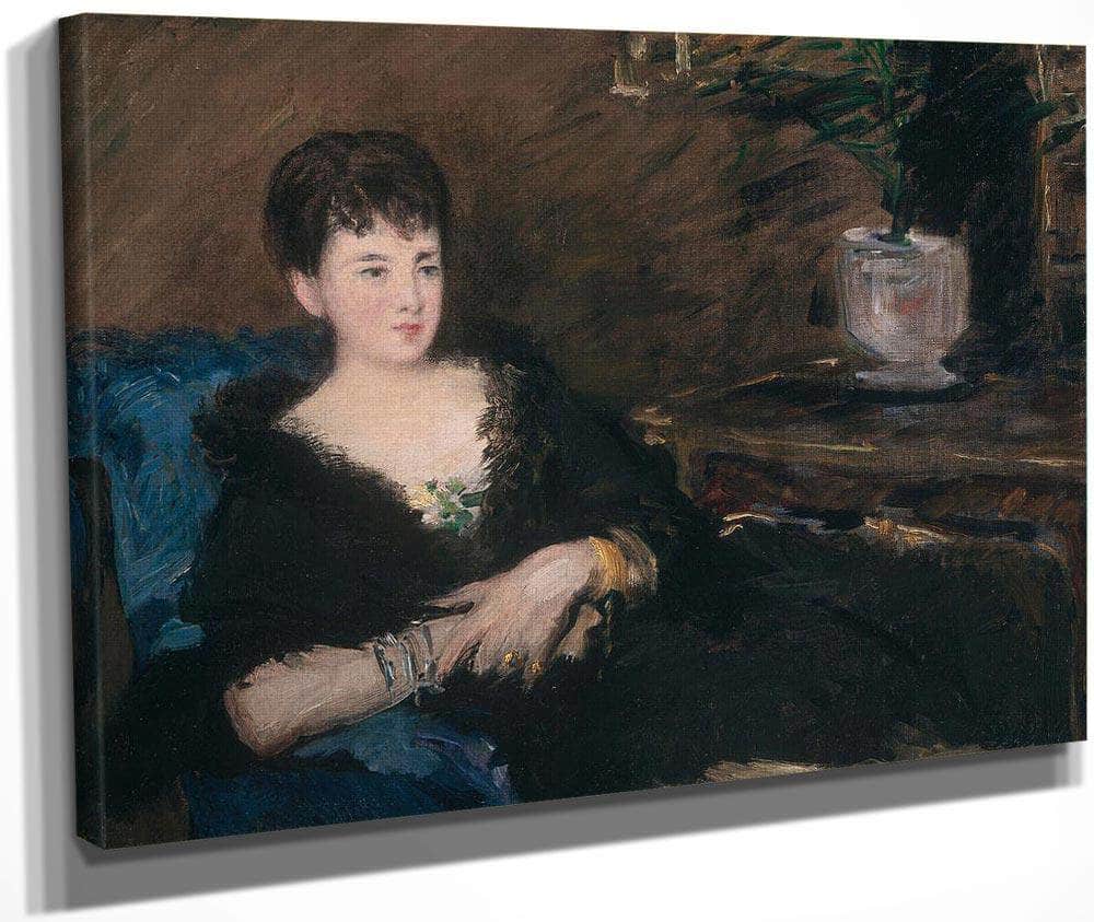 Portrait Of Isabelle Lemonnier By Manet Edouard Fine Art Print