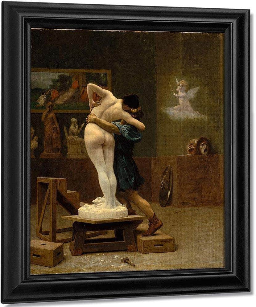 Pygmalion And Galatea By Jean Leon Gerome Ferris Fine Art Print