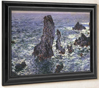 Pyramids At Belle Ile  By Claude Monet Fine Art Print