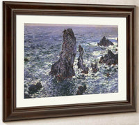 Pyramids At Belle Ile  By Claude Monet Fine Art Print